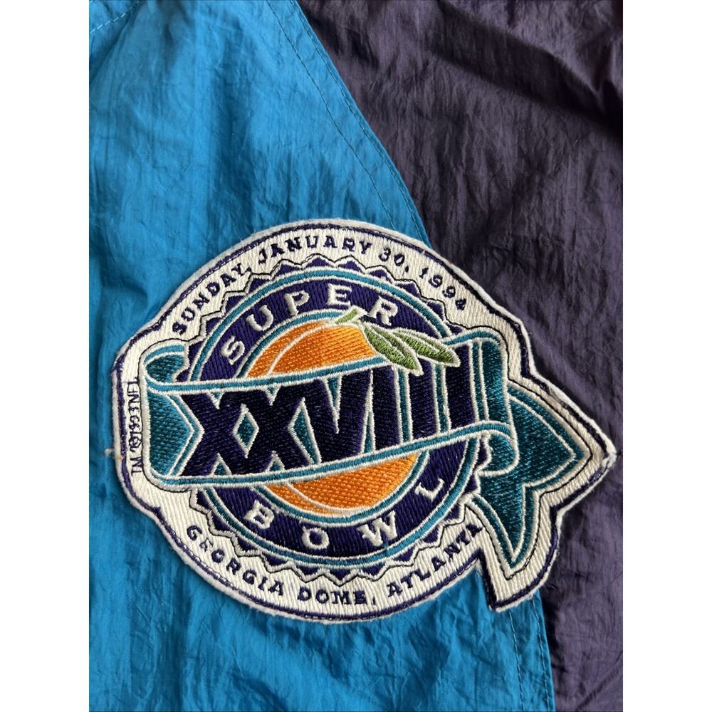 Vintage Apex One 1994 Superbowl XXVIII Dallas Cowboys vs Buffalo Bills Jacket LG - Picture 2 of 9